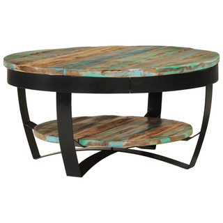 vidaXL Coffee Table Solid Reclaimed Wood 65x32 cm - Giant Lobelia