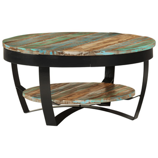 vidaXL Coffee Table Solid Reclaimed Wood 65x32 cm - Giant Lobelia