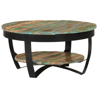 vidaXL Coffee Table Solid Reclaimed Wood 65x32 cm - Giant Lobelia