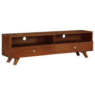 TV Cabinet Solid Reclaimed Wood - Retro Style, Durable, Handmade - Giant Lobelia