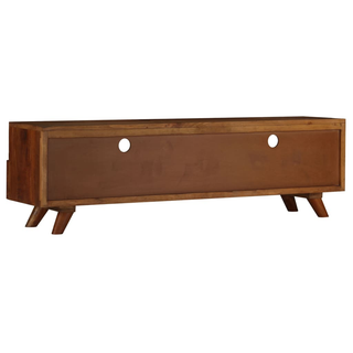 TV Cabinet Solid Reclaimed Wood - Retro Style, Durable, Handmade - Giant Lobelia