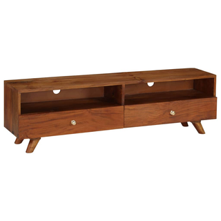 TV Cabinet Solid Reclaimed Wood - Retro Style, Durable, Handmade - Giant Lobelia