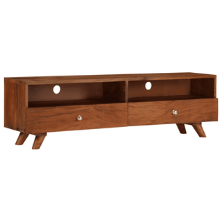 TV Cabinet Solid Reclaimed Wood - Retro Style, Durable, Handmade - Giant Lobelia