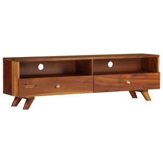 TV Cabinet Solid Reclaimed Wood - Retro Style, Durable, Handmade - Giant Lobelia