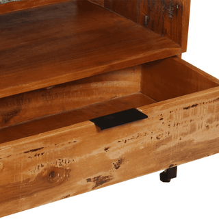 vidaXL TV Cabinet - Solid Reclaimed Wood, Vintage Style - Antique-Style Charm with Ample Storage Space - Giant Lobelia