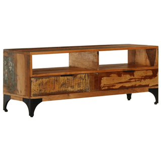 vidaXL TV Cabinet - Solid Reclaimed Wood, Vintage Style - Antique-Style Charm with Ample Storage Space - Giant Lobelia