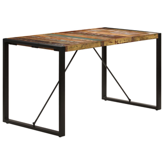 vidaXL Dining Table 140x70x75 cm Solid Reclaimed Wood - Giant Lobelia