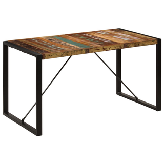 vidaXL Dining Table 140x70x75 cm Solid Reclaimed Wood - Giant Lobelia