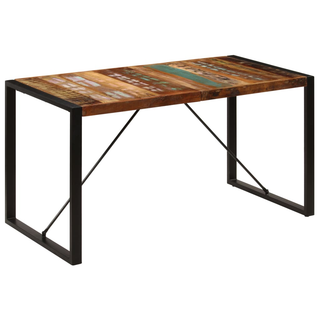 vidaXL Dining Table 140x70x75 cm Solid Reclaimed Wood - Giant Lobelia