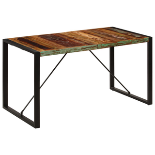 vidaXL Dining Table 140x70x75 cm Solid Reclaimed Wood - Giant Lobelia