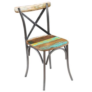 vidaXL Dining Chairs 6 pcs Solid Reclaimed Wood - Giant Lobelia