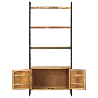 4-Tier Bookcase 80x30x180 cm Solid Reclaimed Wood - Giant Lobelia