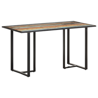 vidaXL Dining Table 140 cm Solid Reclaimed Wood - Giant Lobelia