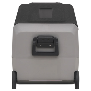 vidaXL Cool Box with Wheel and Adapter Black & Grey 50 L PP & PE - Giant Lobelia