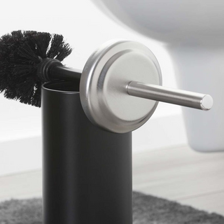 Sealskin Toilet Brush and Holder Acero Black 361730519 - Giant Lobelia