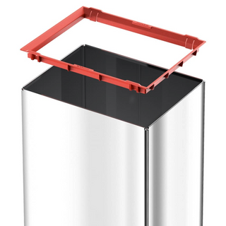 Hailo Waste Bin Big-Box Swing Size L 35 L Stainless Steel 0840-111 - Giant Lobelia