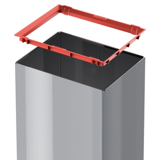 Hailo Waste Bin Big-Box Swing Size L 35 L Silver 0840-121 - Giant Lobelia