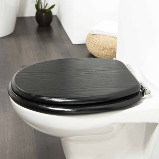 Tiger Soft-Close Toilet Seat Blackwash MDF Black 252030746 - Giant Lobelia