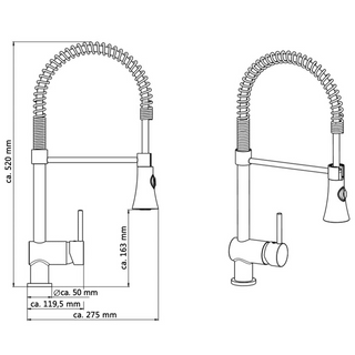 SCHÜTTE Sink Mixer CORNWALL Chrome - Giant Lobelia