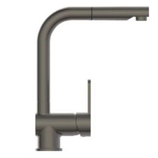 SCHÜTTE Sink Mixer with Pull-out Spout LONDON Graphite Matt - Giant Lobelia