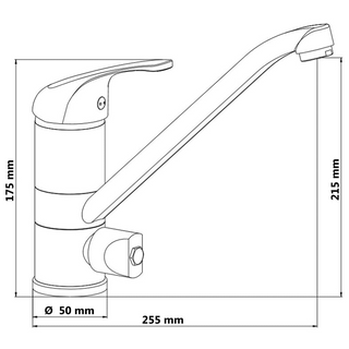 SCHÜTTE Sink Mixer with Machine Connection ULTRA Chrome - Giant Lobelia