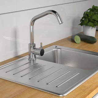 SCHÜTTE Sink Mixer with High Spout CASALLA Chrome - Giant Lobelia