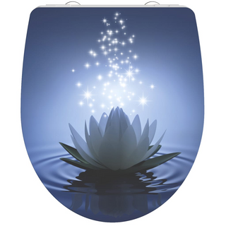 SCHÜTTE Duroplast High Gloss Toilet Seat with Soft-Close WATER LILY - Giant Lobelia