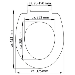 SCHÜTTE Duroplast Toilet Seat with Soft-Close OLD WOOD Printed - Giant Lobelia