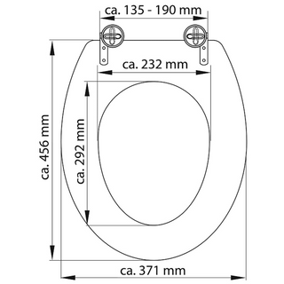 SCHÜTTE Duroplast Toilet Seat WHITE - Giant Lobelia