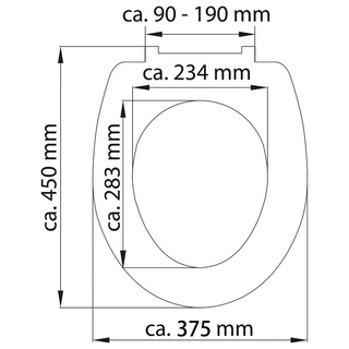 SCHÜTTE Duroplast High Gloss Toilet Seat with Soft-Close MAGIC LIGHT - Giant Lobelia