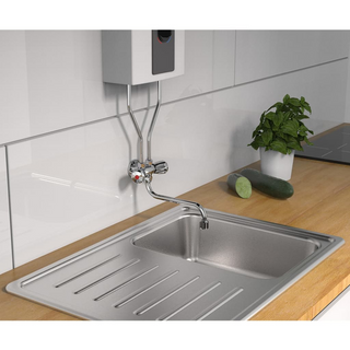 SCHÜTTE 2-Handle Sink Mixer Low Pressure Chrome - Giant Lobelia