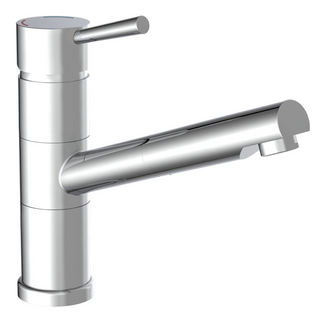 SCHÜTTE Sink Mixer UNICORN Low Pressure Chrome - Giant Lobelia