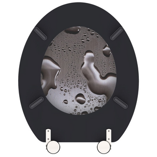 SCHÜTTE Toilet Seat GREY STEEL MDF - Giant Lobelia