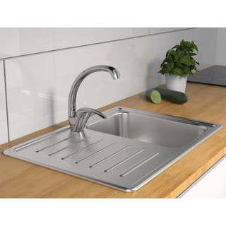 SCHÜTTE Sink Mixer with Round Spout DIZIANI Chrome - Giant Lobelia