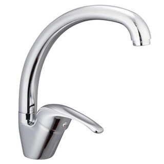 SCHÜTTE Sink Mixer with Round Spout DIZIANI Chrome - Giant Lobelia