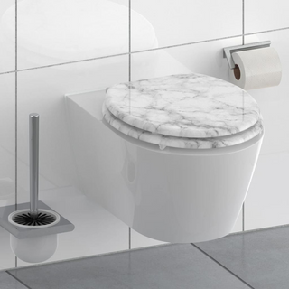 SCHÜTTE Toilet Seat with Soft-Close MARMOR STONE - Giant Lobelia