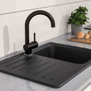 EISL Sink Mixer FUTURA Black-Chrome - Giant Lobelia