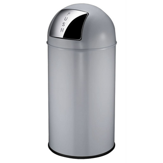 EKO Waste Bin with Push Lid 40 L Matte Grey - Giant Lobelia