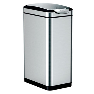 EKO Waste Bin Touch Bar Tina 30 L Matte Silver - Giant Lobelia