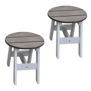 AXI 3 Piece Children Picnic Table Set Grey and White - Giant Lobelia