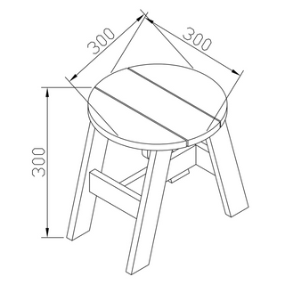 AXI 3 Piece Children Picnic Table Set Grey and White - Giant Lobelia