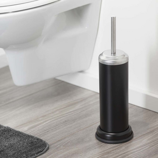 Sealskin Toilet Brush and Holder Acero Black 361730519 - Giant Lobelia