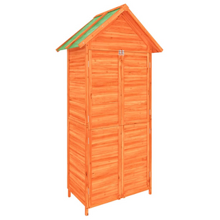 vidaXL Garden Tool Shed Brown 89x52.5x175 cm Solid Wood Pine - Giant Lobelia