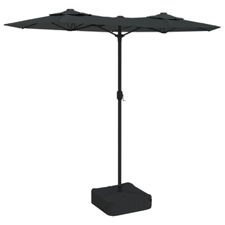 vidaXL Double-Head Parasol with LEDs Anthracite 316x240 cm - Giant Lobelia