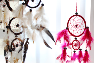 Bali Dreamcatchers - Medium Round - Rainbow - Giant Lobelia