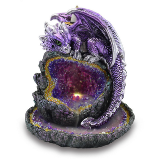 Crystal Cave Purple Dragon LED Backf20 Incense Burner - Giant Lobelia