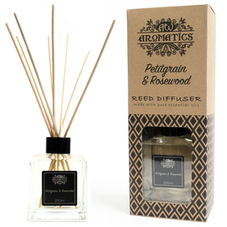 200ml Petitgrain & Rosewood Essential Oil Reed Diffuser - Giant Lobelia