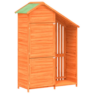 vidaXL Garden Tool Shed Brown 120x53.5x170 cm Solid Wood Pine - Giant Lobelia