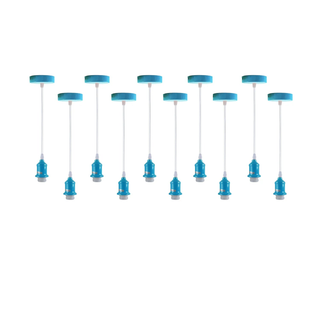 10 Pack Industrial Pendant Light Fitting,Lamp Holder Ceiling Hanging Light~4271 - Giant Lobelia