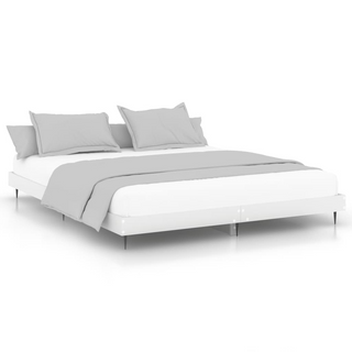 Bed Frame White 160x200 cm Engineered Wood - Giant Lobelia